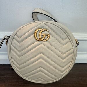 Gucci Marmont Mini Round Shoulder Bag